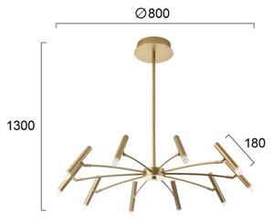 Φωτιστικό Οροφής LED Viokef Secret Gold 4309001