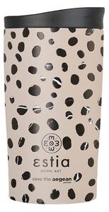 Ποτήρι Θερμός 350ml Estia Save The Aegean Travel Mug Leopard Taupe 01-25663