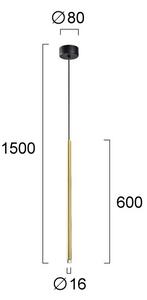 Φωτιστικό Οροφής Μονόφωτο LED Viokef Zenia Gold 4291101