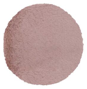 Στρογγυλό Χαλί Γούνινο (Φ160) Βιοκαρπέτ Krolik R07 Pink