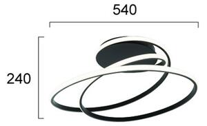 Φωτιστικό Πλαφονιέρα LED Viokef Mily Black 4301501