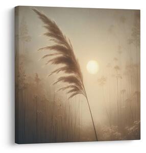 Πίνακας σε καμβά γρασίδι πάμπας στο φως του ήλιου