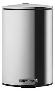 Κάδος Απορριμμάτων Μπάνιου (Φ25x37) Homely 12lt Inox Matt 02-0066