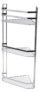 Γωνιακή Ραφιέρα Μπάνιου Τριπλή (27.7x18.1x53.9) Estia Elegant Chrome 02-6464
