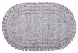 Πατάκι Μπάνιου (60x100) Silk Fashion Οβάλ Γκρι