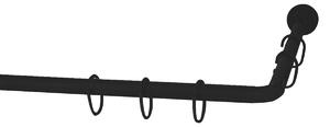 Βραχίονας Μπάνιου Γωνιακός 170x80 Grekon 1270 Black