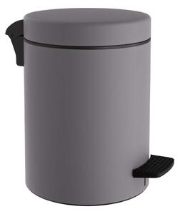 Κάδος Απορριμμάτων Μπάνιου (Φ23x32) Pam & Co 8lt 500 Concrete Grey Matte