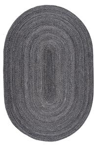 Οβάλ Χαλί All Season (200x290) Βιοκαρπέτ Marivan Charcoal Grey