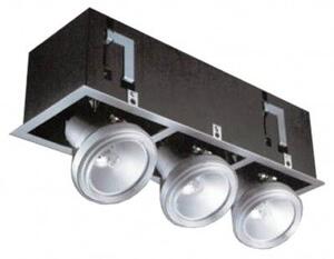 Χωνευτό Σποτ Οροφής HQI 3x150W XF-003 AB Ασημί 43-200022 GK