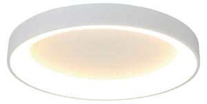 Φωτιστικό οροφής LED Niseko II, CCT, τηλεχειριστήριο, Ø 50 cm, λευκό