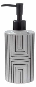 Dispenser Μπάνιου (Φ7.3x18.3) Spirella Graphic White-Black 02728.001