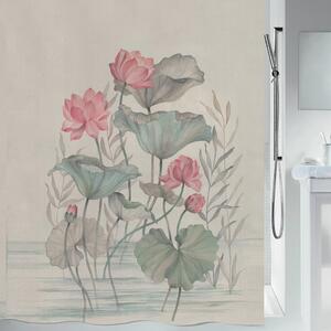 Κουρτίνα Μπάνιου (180x200) Με Κρίκους Spirella Jaya Beige 02134.001