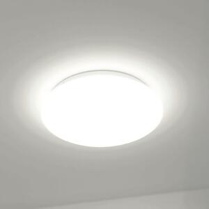 DOTLUX Φωτιστικό οροφής LED LUNA, λευκό, Ø 49 cm, 33 W, CCT IP44, Λευκό, Μπάνιο, Πλαστικό, σύγχρονο