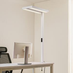 Arcchio LED-Λάμπα γραφείου με σφιγκτήρα Logan, λευκή, ρυθμιζόμενη ένταση, ρυθμιζόμενος, Λευκό, Μελέτη / Γραφείο, Αλουμίνιο, σύγχρονο