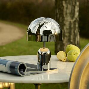 Tom Dixon Φορητή επιτραπέζια λάμπα BELL PORTABLE, ασημί, 28 cm IP44, ρυθμιζόμενος, Μεταλλικό, Σαλόνι / τραπεζαρία, Πλαστικό, σχεδιασμός