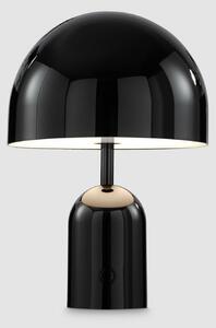 Tom Dixon Φορητή επιτραπέζια λάμπα BELL PORTABLE, μαύρη, 28 cm IP44, ρυθμιζόμενος, Μαύρο, Σαλόνι / τραπεζαρία, Πλαστικό, σχεδιασμός