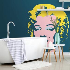 Αυτοκόλλητη ταπετσαρία marilyn Monroe σε pop art σχέδιο