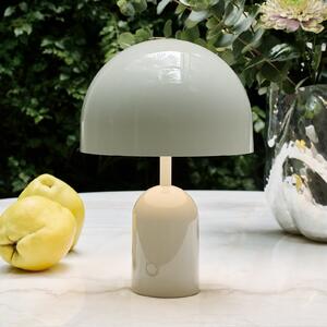 Tom Dixon Φορητή επιτραπέζια λάμπα BELL PORTABLE, ανοιχτό γκρι 28 cm IP44, ρυθμιζόμενος, Γκρι, Σαλόνι / τραπεζαρία, Πλαστικό, σχεδιασμός