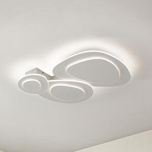 Lindby Φωτιστικό οροφής LED Delar, 60 x cm, CCT, με δυνατότητα ρύθμισης, ρυθμιζόμενος, Λευκό, Σαλόνι / τραπεζαρία, Πλαστικό, σύγχρονο