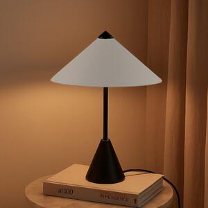 Lindby Επιτραπέζια λάμπα Norvik, ύψος 35 cm, μαύρο/γκρι, μέταλλο, Μαύρο, Σαλόνι / τραπεζαρία, Μέταλλο, σύγχρονο