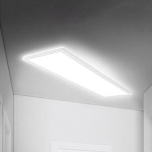 Briloner Μετακίνηση πάνελ LED, αισθητήρας, 98 x 20 cm, IP44, πλαστικό, λευκό, Λευκό, Διάδρομος, Πλαστικό