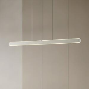 Lucande LED κρεμαστή λάμπα Arvon, χρώμα αλουμινίου, 117cm, ρυθμιζόμενη ένταση, ρυθμιζόμενος, Μεταλλικό, Σαλόνι / τραπεζαρία, Μέταλλο, σύγχρονο
