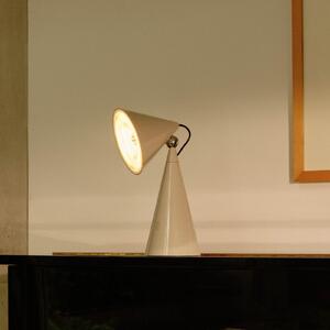 Tom Dixon LED επιτραπέζια λάμπα Pose Task Light, ανοιχτό γκρι, 41 cm, ρυθμιζόμενος, Γκρι, Σαλόνι / τραπεζαρία, Πλαστικό, σχεδιασμός