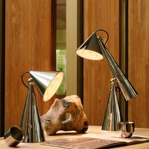 Tom Dixon LED επιτραπέζια λάμπα Pose Task Light, ασημί, ρυθμιζόμενος, Μεταλλικό, Σαλόνι / τραπεζαρία, Πλαστικό, σχεδιασμός