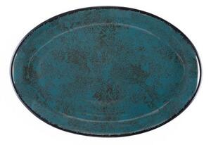 Πιατέλα Σερβιρίσματος Οβάλ (25εκ.) Oriana Ferelli Teal 18274-99