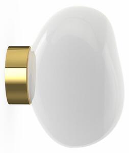 Tom Dixon LED απλίκα Melt, Ø 29 cm, οπαλίνα/χρυσό, ρυθμιζόμενος, Χρυσό / Ορείχαλκου, Σαλόνι / τραπεζαρία, Πλαστικό, σχεδιασμός