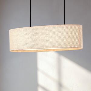 Lindby Κρεμαστό φωτιστικό Soula, 78 cm, μπεζ, πλαστικό, E27, ρυθμιζόμενος, Μπεζ, Σαλόνι / τραπεζαρία, Πλαστικό, Εξοχική κατοικία / Ρουστίκ