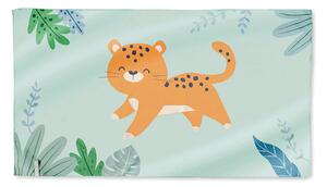 Παιδική Πετσέτα Θαλάσσης Microfiber (90x160) Saro Jungle Cheetah 64304