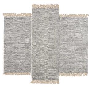Χαλιά Κρεβατοκάμαρας (Σετ 3τμχ) Polcarpet Wool Kilim 738 Grey