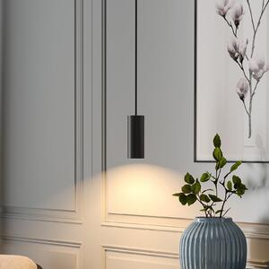Deko-Light Κρεμαστό φωτιστικό CAN, μαύρο, ύψος 15 cm, Ø 6 μέταλλο, GU10, ρυθμιζόμενος, Μαύρο, Σαλόνι / τραπεζαρία, Αλουμίνιο