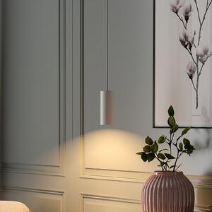 Deko-Light Κρεμαστό φωτιστικό CAN, λευκό, ύψος 15 cm, Ø 6 μέταλλο, GU10, ρυθμιζόμενος, Λευκό, Σαλόνι / τραπεζαρία, Αλουμίνιο