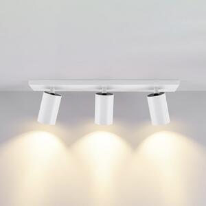 Deko-Light CAN TILT προβολέας οροφής, λευκός, 48 x 9 cm, 3 φλόγες, μεταλλικό σώμα GU10, ρυθμιζόμενος, Λευκό, Σαλόνι / τραπεζαρία, Αλουμίνιο, Ημικυκλική οροφή με απόσταση