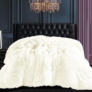 Γούνινο Κουβερτοπάπλωμα Υπέρδιπλο (220x240) Silk Fashion Malliaro Ivory