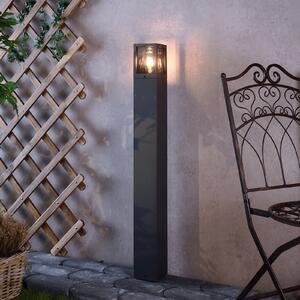 Deko-Light Φωτιστικό μονοπατιών Facado II, ύψος 100 cm, γκρι/καπνός 11 x cm IP65, ρυθμιζόμενος, Γκρι, Αλουμίνιο, σύγχρονο