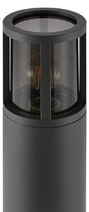 Deko-Light Facado II φως διαδρομής, ύψος 65 cm, γκρι/καπνός, Ø 11 IP65, ρυθμιζόμενος, Γκρι, Αλουμίνιο, σύγχρονο