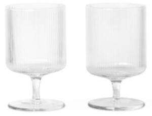 Ferm LIVING - Ripple Wine Glasses Set of 2 Clear ferm LIVING