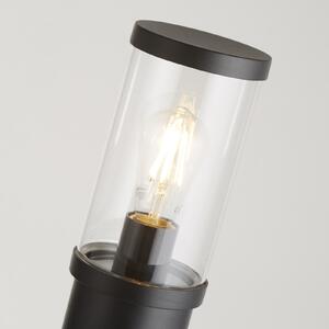Searchlight Φωτιστικό κολωνάκι Bakerloo, IP44, μαύρο, ύψος 73 cm, μεταλλικό, ρυθμιζόμενος, Μαύρο, Μέταλλο, σύγχρονο