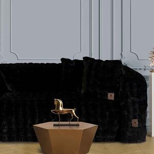 Ριχτάρι Καναπέ Διθέσιου Γούνινο (180x250) Greenwich Polo Club Premium 3938 Black