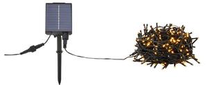 Markslöjd Σειρά φωτιστικών Suno, μαύρη, ηλιακή, USB, 300 φλόγες, IP44, Μαύρο, Πλαστικό