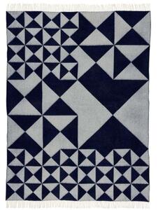 Verpan - Mirror Throw Wool 130x198 Blue Verpan