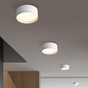 CMD Φωτιστικό οροφής LED 9093, Ø 12 cm, λευκό, IP44, μεταλλικό, Λευκό, Αλουμίνιο, σύγχρονο