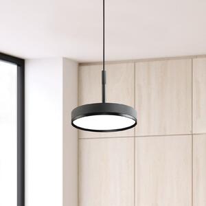 Viokef LED κρεμαστή λάμπα Don, γκρι, Ø 20 cm, μέταλλο, Γκρι, Σαλόνι / τραπεζαρία, Αλουμίνιο, σύγχρονο