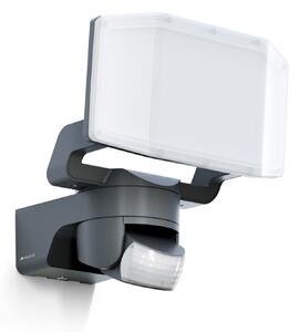 STEINEL LED εξωτερικός προβολέας τοίχου XLED Protect S, ανθρακί, Μαύρο, Πλαστικό, σύγχρονο