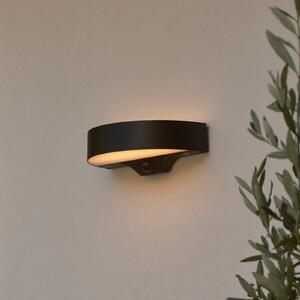Nordlux LED ηλιακό φωτιστικό εξωτερικού χώρου Monay Round, μαύρο, IP44, Μαύρο, Πλαστικό, Σκανδιναβικό