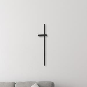 Milagro Lighting LED φωτιστικό τοίχου Vision, ύψος 90 cm, μέταλλο, μαύρο, 3.000 K, Μαύρο, Σαλόνι / τραπεζαρία, Μέταλλο, σύγχρονο, Γωνιακός τοίχος