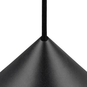 SLV Κρεμαστή λάμπα Magico, Ø 38 cm, μαύρο ματ, μέταλλο, ρυθμιζόμενος, Μαύρο, Σαλόνι / τραπεζαρία, Αλουμίνιο, σύγχρονο